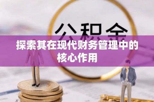 麻章探索其在现代财务管理中的核心作用